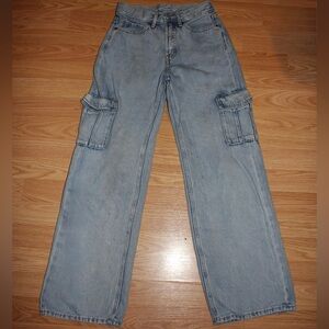 Old Navy Light Blue Cargo Jeans